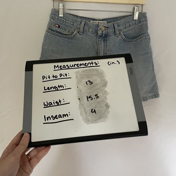 Tommy Hilfiger Denim High-Waisted Womens Jean Shorts Size 8 15.5 Inseam 4 - Picture 5 of 7